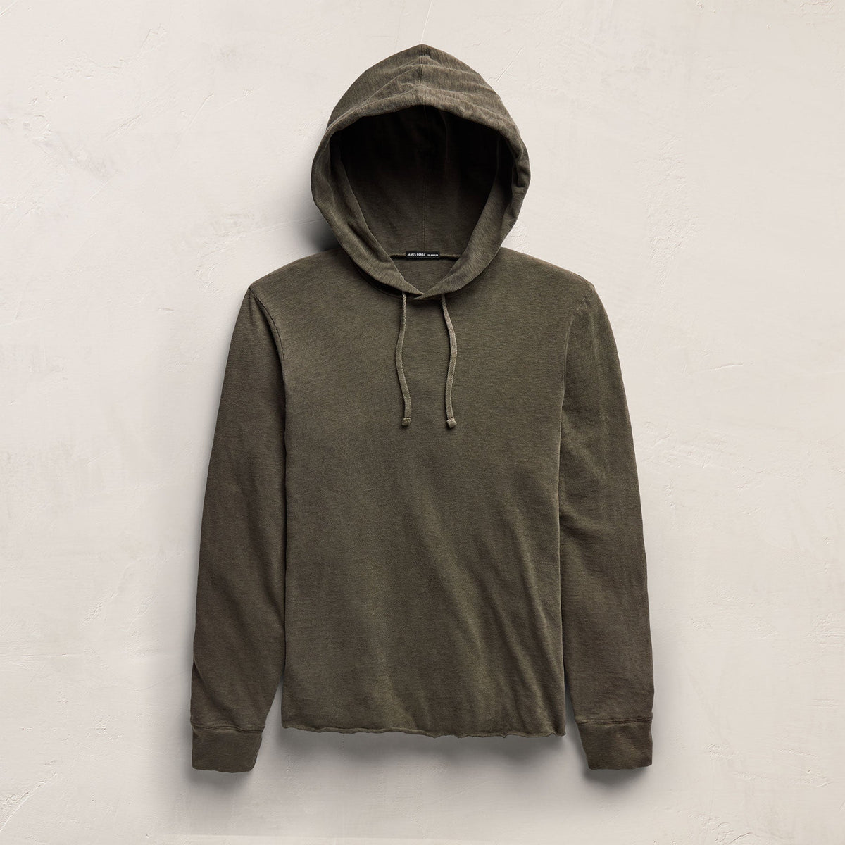 Slub Hoodie in Army Green Pigment | James Perse Los Angeles