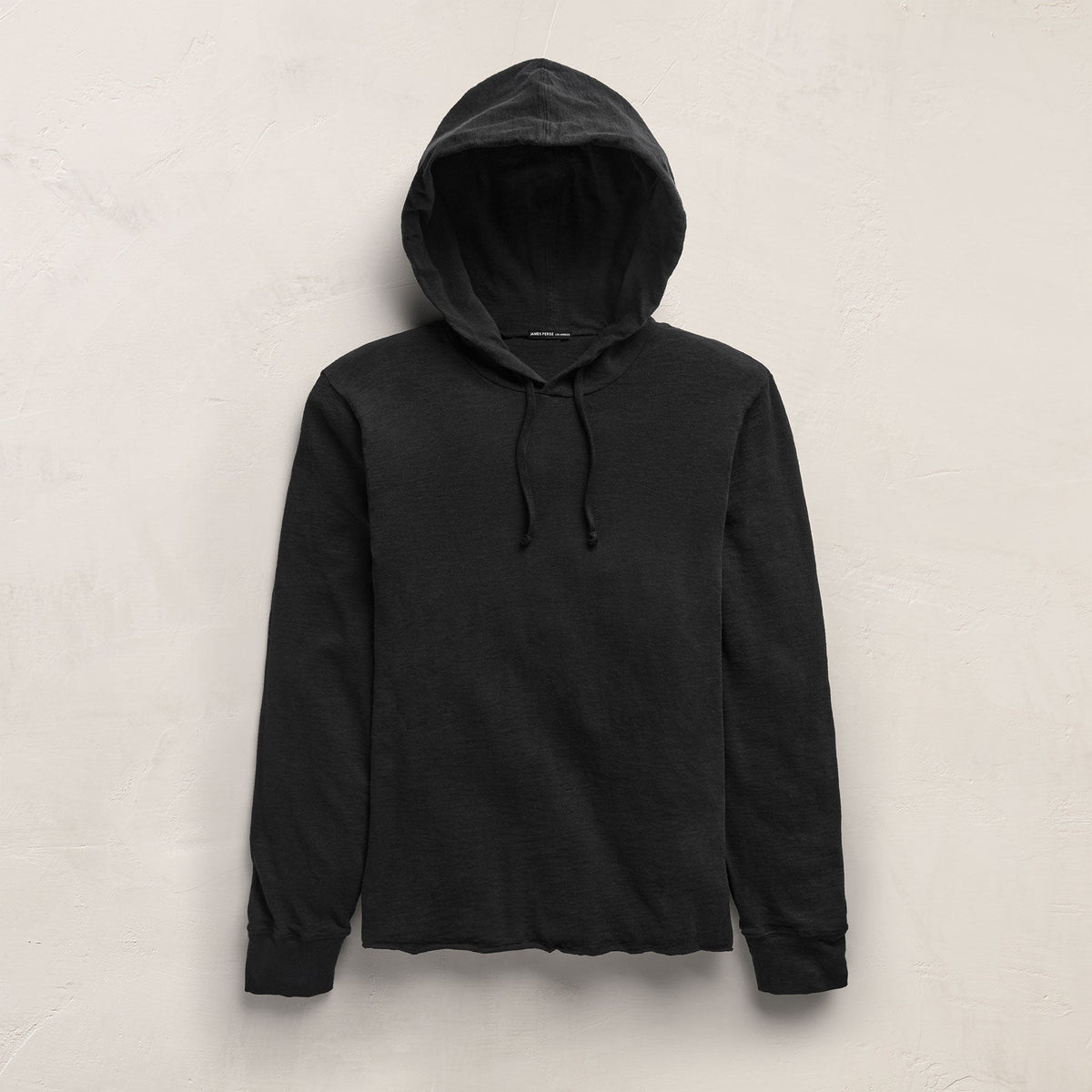 Slub Hoodie in Black | James Perse Los Angeles