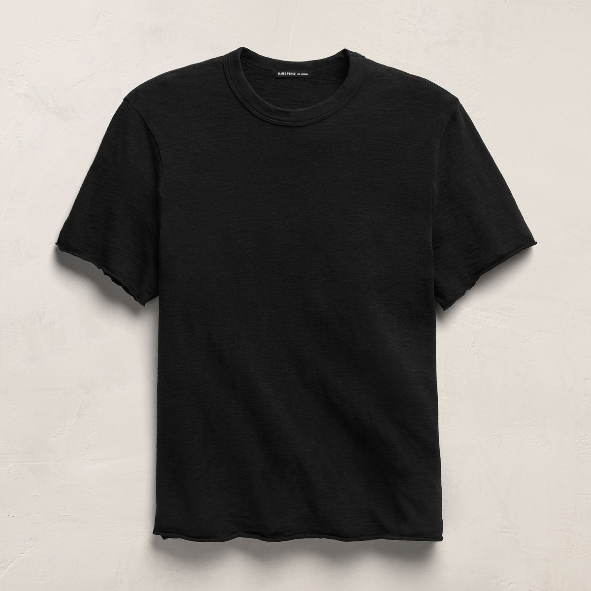 Slub Short Sleeve in Black | James Perse Los Angeles