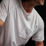 Linen Palm Tee in White | James Perse Los Angeles