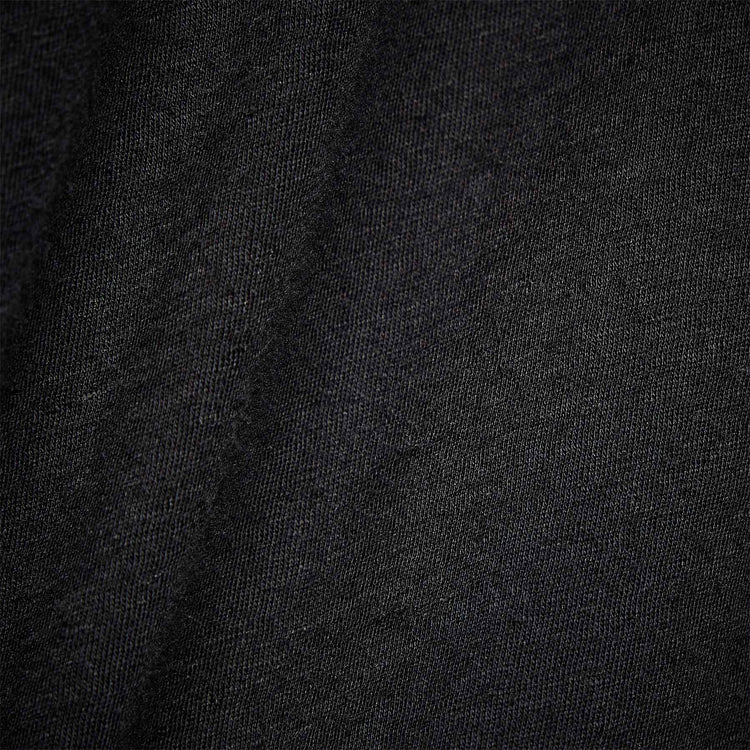 Cotton Linen Polo in Black | James Perse Los Angeles