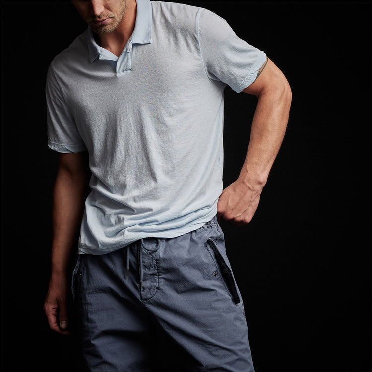 Cotton Linen Polo in Memory | James Perse Los Angeles