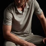 Cotton Linen Polo in Silt | James Perse Los Angeles