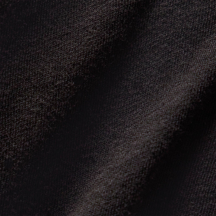 Natural Slub Jersey Long Sleeve Crew in Black | James Perse Los Angeles