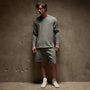 Natural Slub Jersey Long Sleeve Crew in Silver Grey Pigment | James Perse Los Angeles