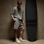 Natural Slub Jersey Long Sleeve Crew in Silver Grey Pigment | James Perse Los Angeles