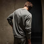 Natural Slub Jersey Long Sleeve Crew in Silver Grey Pigment | James Perse Los Angeles