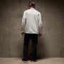 Natural Slub Jersey Long Sleeve Crew in White | James Perse Los Angeles