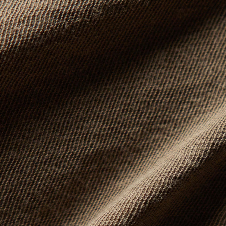 Natural Slub Jersey Short Sleeve Crew in Cashew Pigment | James Perse Los Angeles
