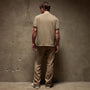 Natural Slub Jersey Short Sleeve Crew in Cashew Pigment | James Perse Los Angeles