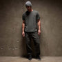 Natural Slub Jersey Short Sleeve Crew in Pipe Pigment | James Perse Los Angeles