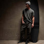 Natural Slub Jersey Short Sleeve Crew in Pipe Pigment | James Perse Los Angeles