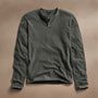 Natural Slub Jersey Henley in Granite Pigment | James Perse Los Angeles