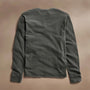 Natural Slub Jersey Henley in Granite Pigment | James Perse Los Angeles