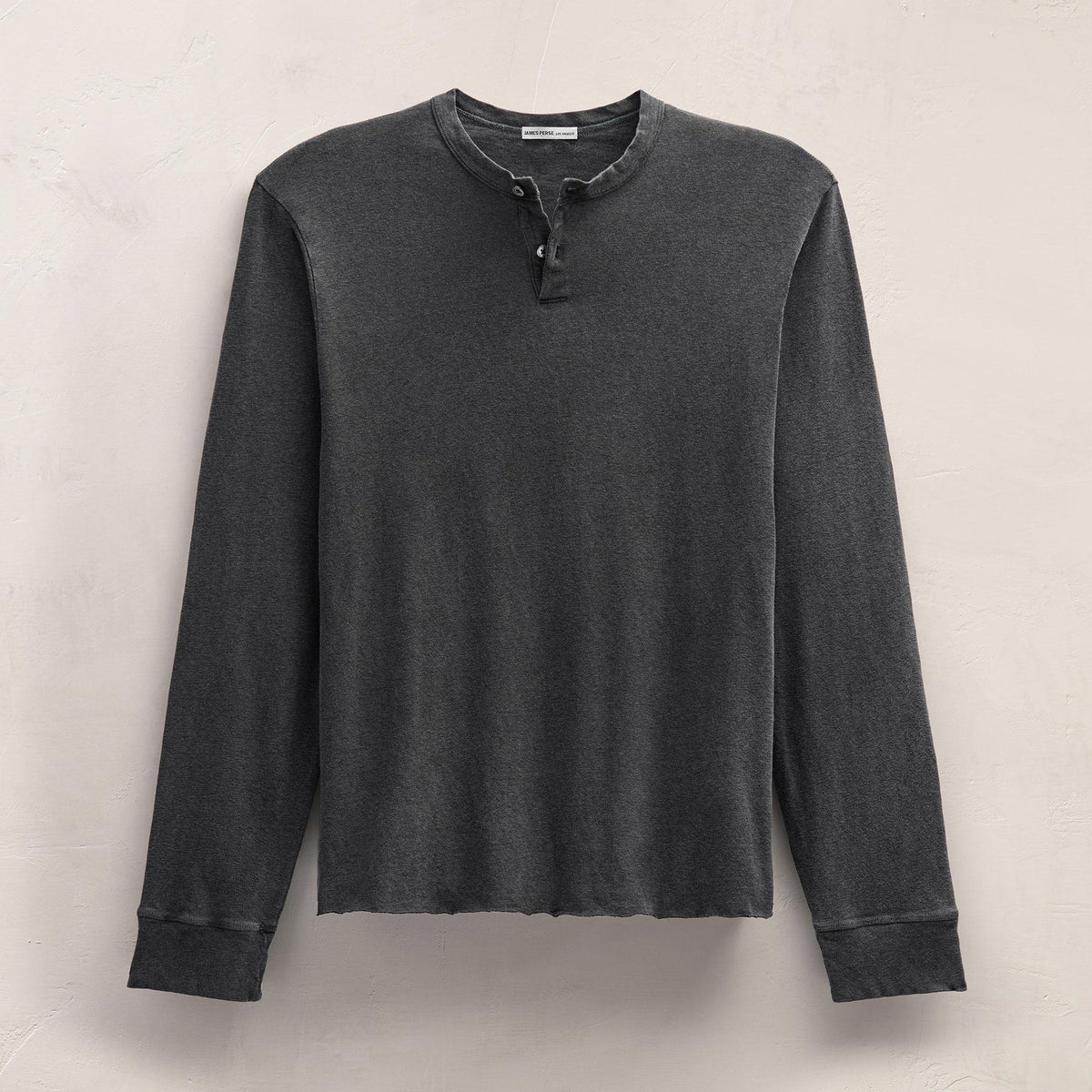 Slub Jersey Henley in Magma Pigment | James Perse Los Angeles