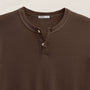 Slub Jersey Long Sleeve Henley in Porcupine | James Perse Los Angeles FLAT