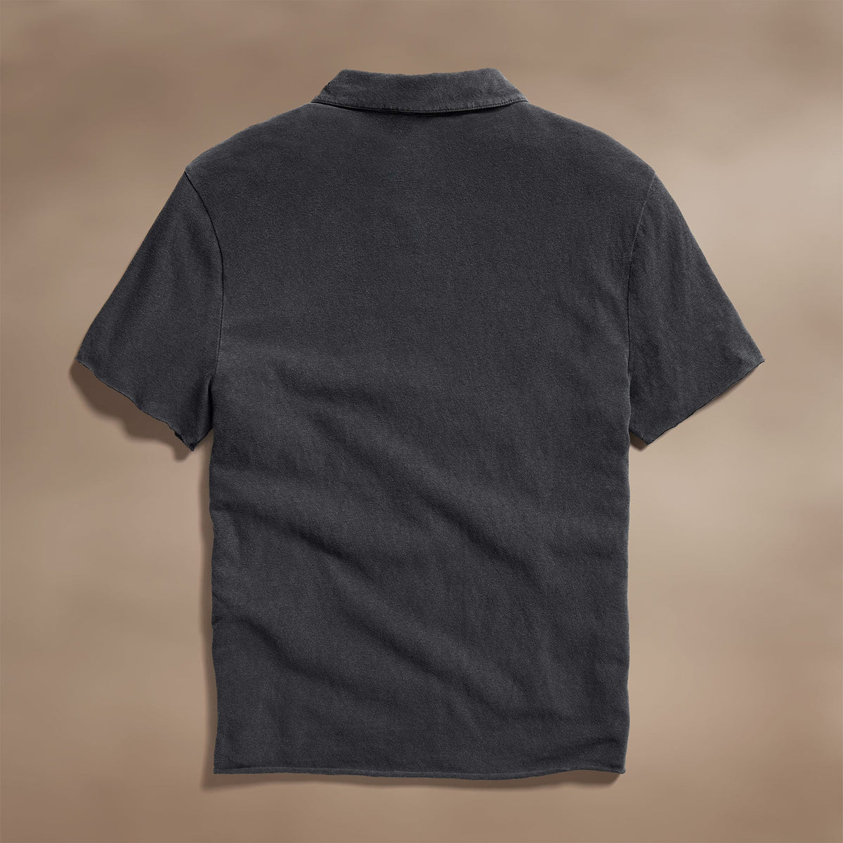 Slub Jersey Open Polo in Magma Pigment | James Perse Los Angeles