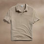 Slub Jersey Open Polo in Overcast Pigment | James Perse Los Angeles