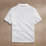 Slub Jersey Open Polo in White | James Perse Los Angeles