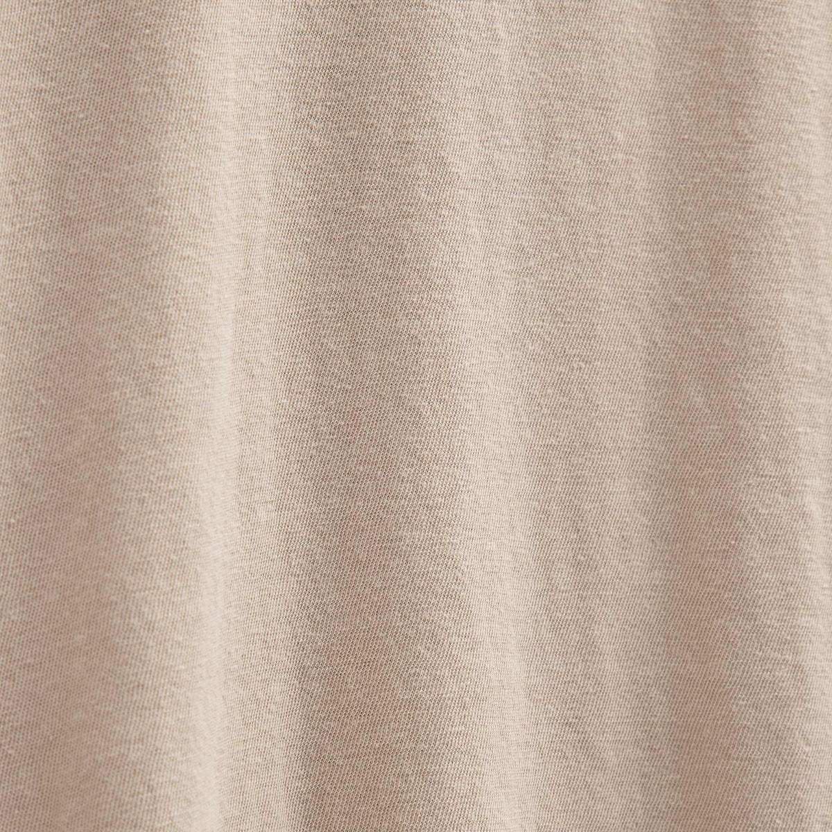 Slub Jersey Long Sleeve Open Polo in Stone Pigment | James Perse Los Angeles FLAT