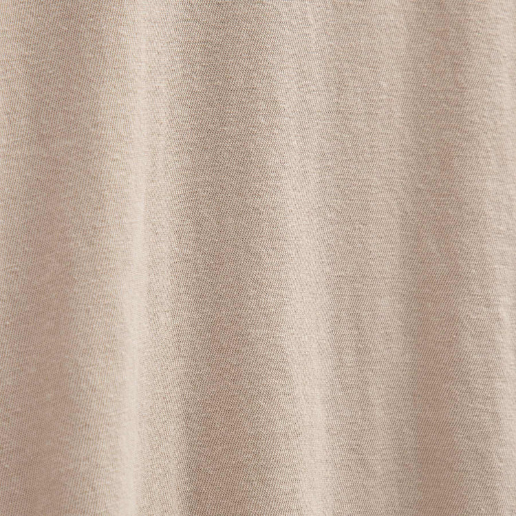 Slub Jersey Long Sleeve Open Polo in Stone Pigment | James Perse Los Angeles FLAT