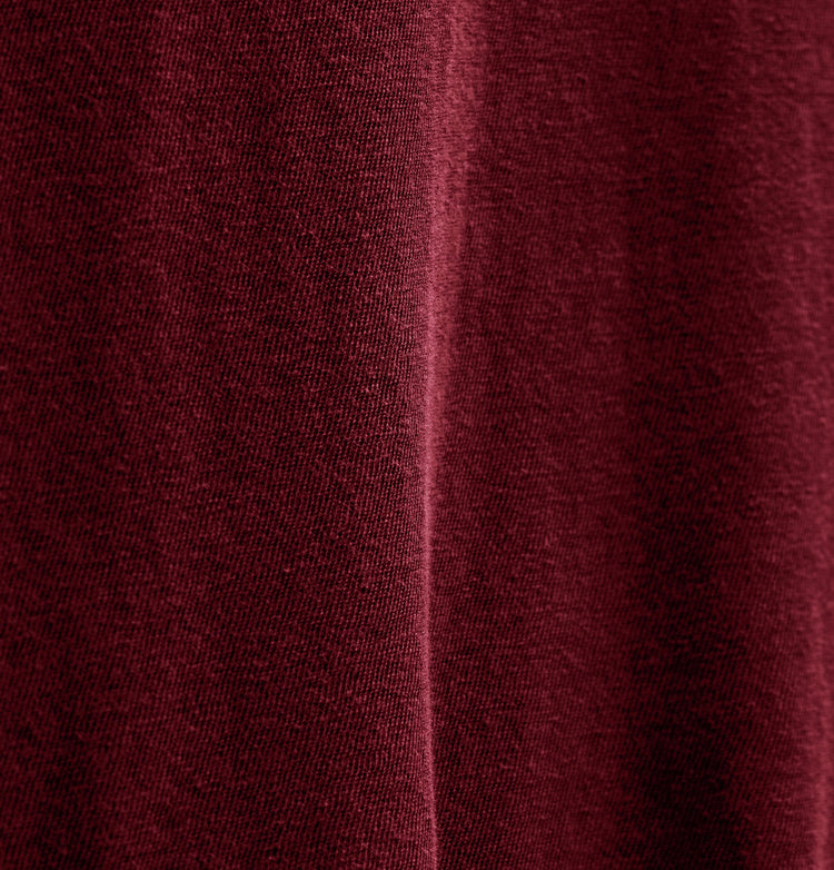 Slub Jersey Long Sleeve Raglan Crew in Heat Pigment | James Perse Los Angeles