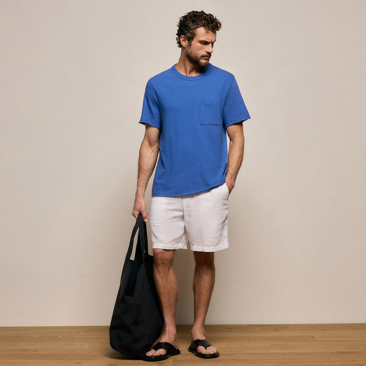 Slub Jersey Pocket Tee in Baltic Blue | James Perse Los Angeles