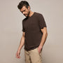 Slub Jersey Pocket Tee in Bark Pigment | James Perse Los Angeles