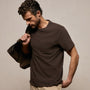Slub Jersey Pocket Tee in Bark Pigment | James Perse Los Angeles