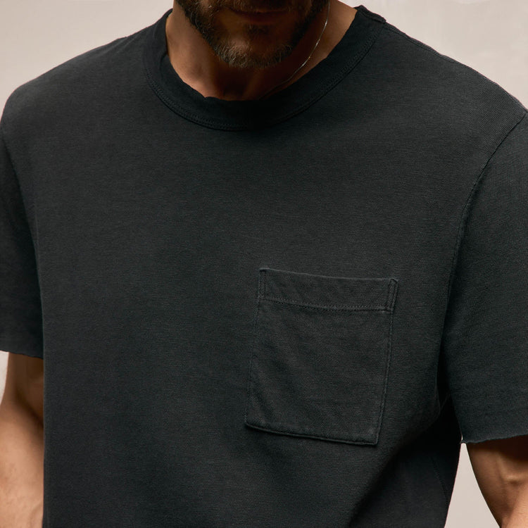 Slub Jersey Pocket Tee in Magma Pigment | James Perse Los Angeles