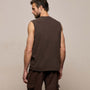 Slub Jersey Tank in Bark Pigment | James Perse Los Angeles