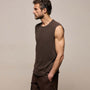 Slub Jersey Tank in Bark Pigment | James Perse Los Angeles