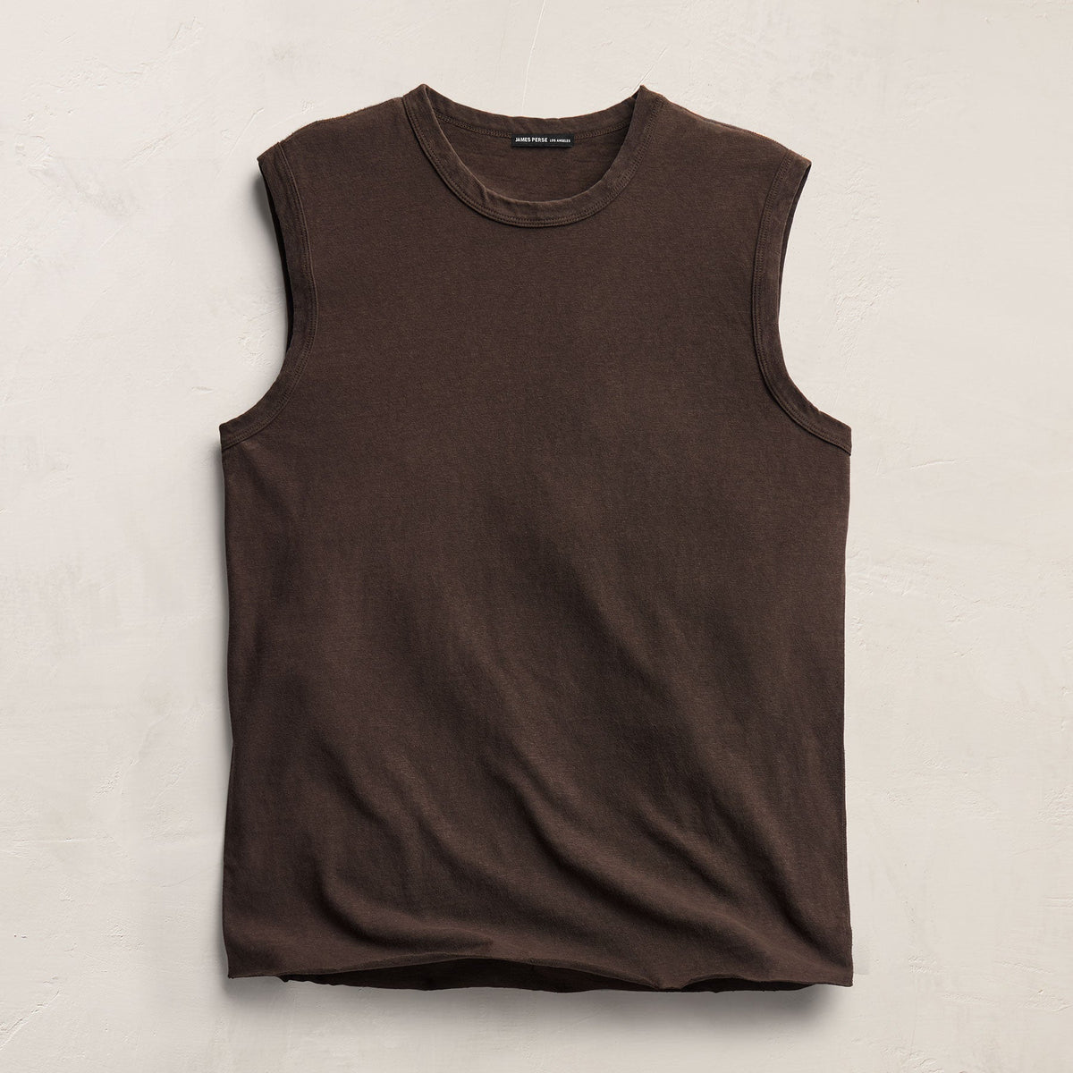 Slub Jersey Tank in Bark Pigment | James Perse Los Angeles