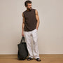 Slub Jersey Tank in Bark Pigment | James Perse Los Angeles