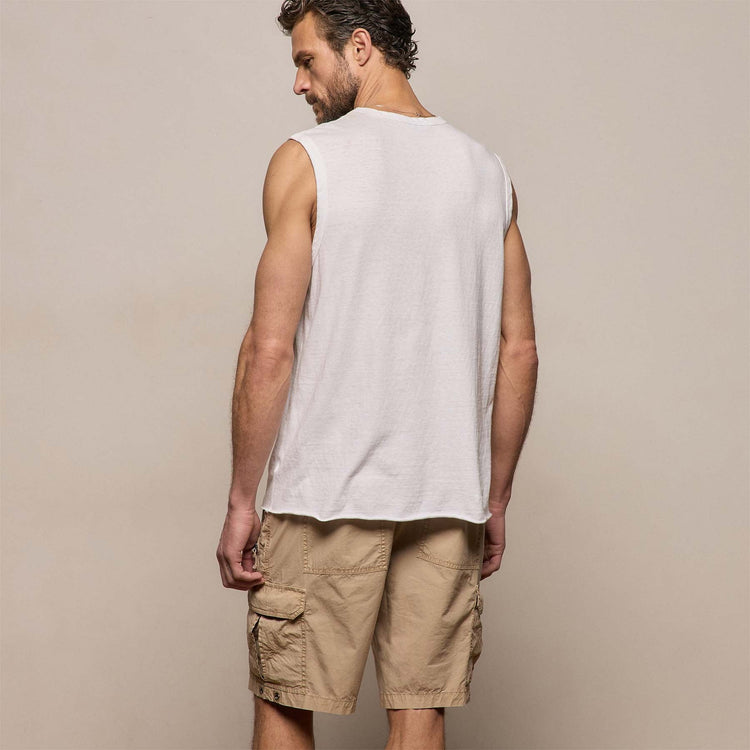 Slub Jersey Tank in White | James Perse Los Angeles