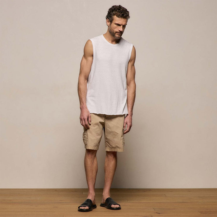 Slub Jersey Tank in White | James Perse Los Angeles