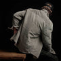Sherpa Lined Jumbo Cord Jacket in Concrete | James Perse Los Angeles