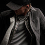Sherpa Lined Jumbo Cord Jacket in Fin | James Perse Los Angeles