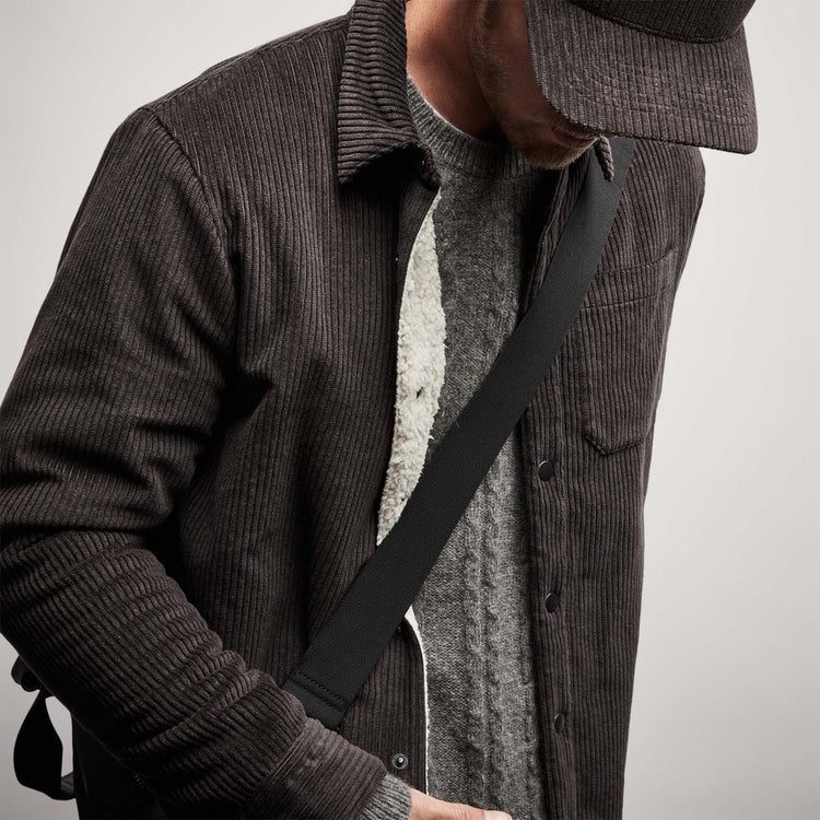 Sherpa Lined Corduroy Shirt Jacket in Kona | James Perse Los Angeles