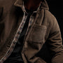 Sherpa Lined Jumbo Cord Jacket in Old Whiskey | James Perse Los Angeles
