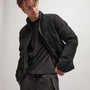 Down Filled Cord Jacket in Black | James Perse Los Angeles