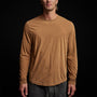 Shirttail Hem Crew in Copper Pigment | James Perse Los Angeles