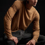 Shirttail Hem Crew in Copper Pigment | James Perse Los Angeles
