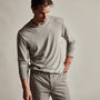 Shirttail Hem Crew in Dapple Pigment | James Perse Los Angeles