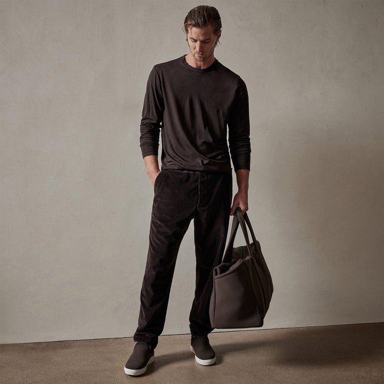 Shirttail Hem Crew in Kona | James Perse Los Angeles