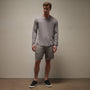 Shirttail Hem Crew in Silver Grey Pigment | James Perse Los Angeles