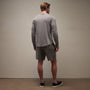 Shirttail Hem Crew in Silver Grey Pigment | James Perse Los Angeles