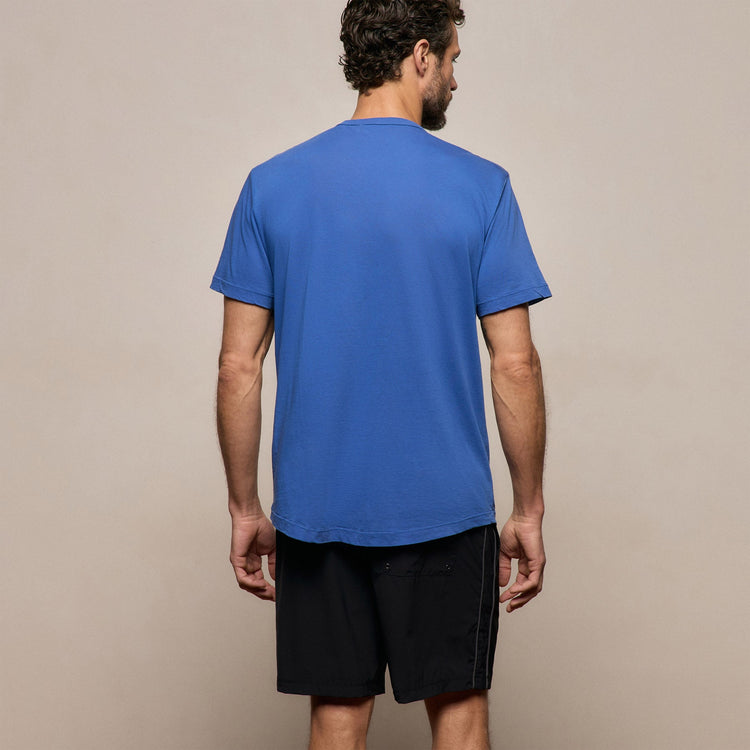 Clear Jersey Crew In Baltic Blue | James Perse Los Angeles