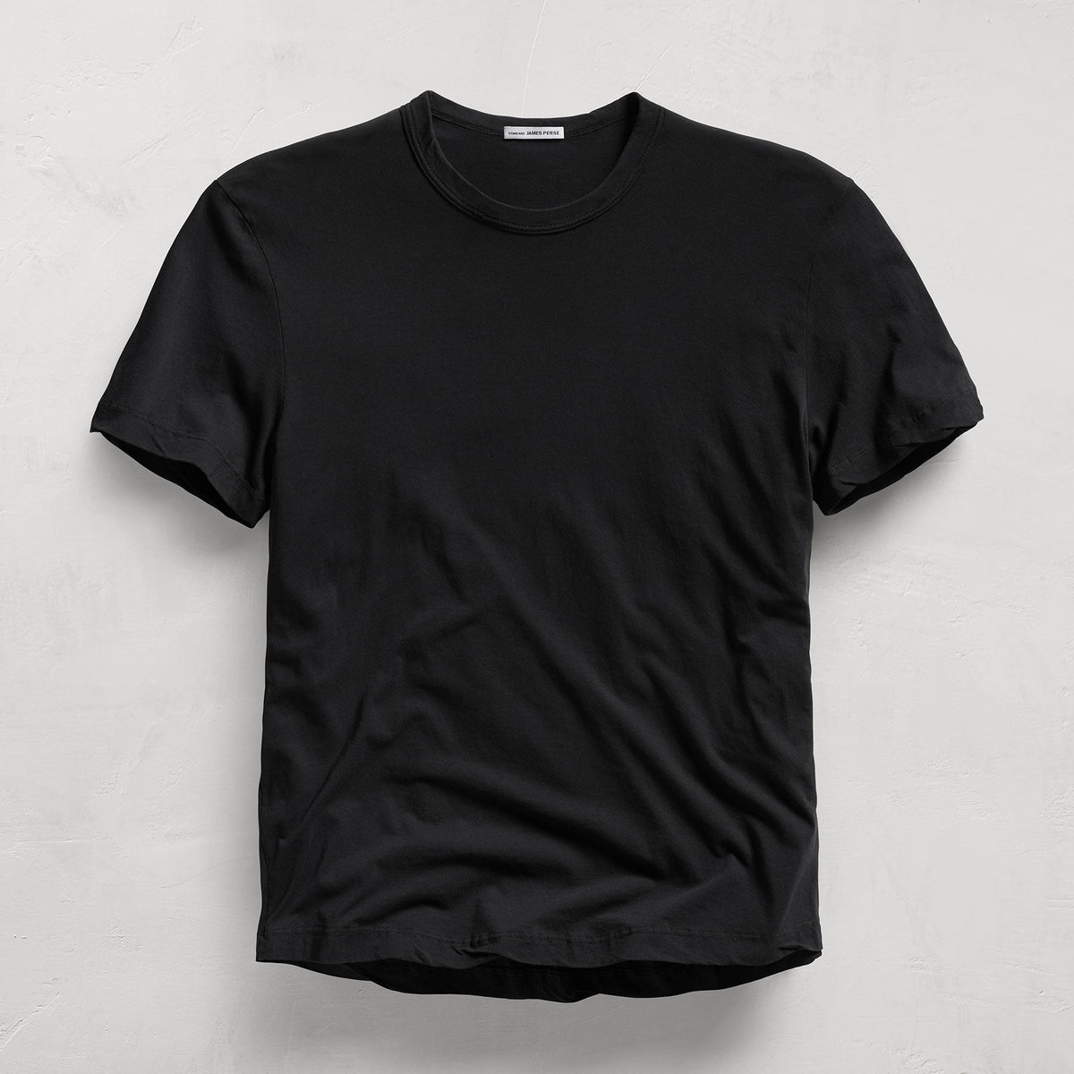 Clear Jersey Crew in Black | James Perse Los Angeles