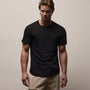 Clear Jersey Crew in Black | James Perse Los Angeles